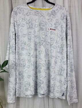 Columbia x Disney Mickey Mouse Collection Long Sleeve Rash Guard. Size XXL